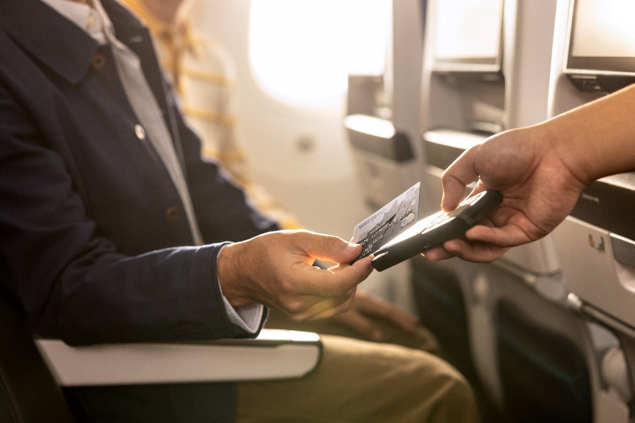 WestJet onboard purchase